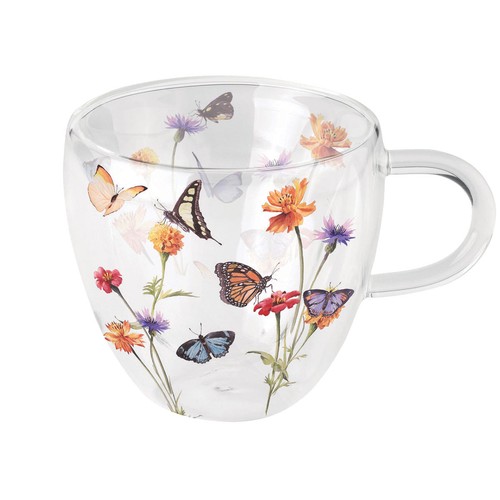 Tasse thé verre double - en,