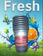 Verres métal Coca-Cola neuf