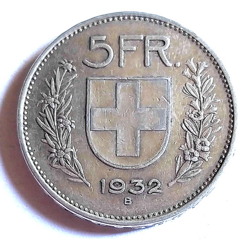 Suisse francs 1932 - 5,