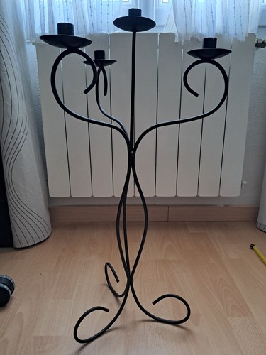 Bougeoir chandelier fer forgé - bougeoir,