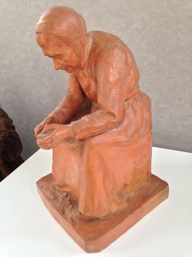 Belle sculpture terre cuite