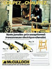 ADVERTISING ADVERTISING 027 1980 Mc Culloch Electric Chainsaw Easel