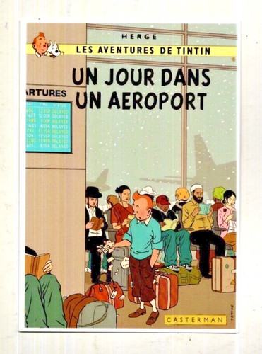 Tintin carte postale - tintin.,