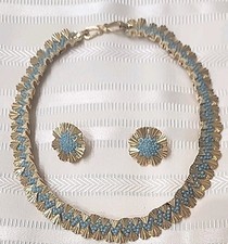 VINTAGE  1960's Boucher choker Set Signed/Numbered WITH MATCHING EARRINGS EXC!!