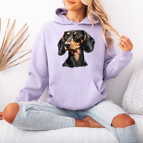 Sweat capuche teckel chien - capuche,