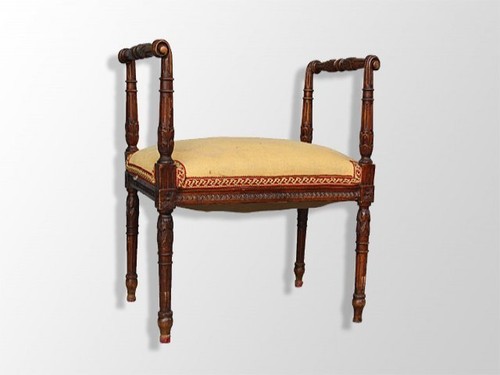 Banquette piano rocaille - banquette,