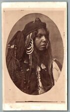 CDV 1870 Stunning Bedouin Portrait Ethnic Jewelry Orientalism Tribal Photo
