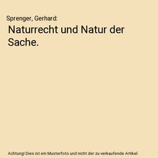 Naturrecht und Natur der