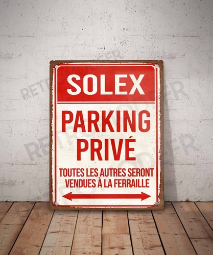 Plaque métal vintage solex - plaque,