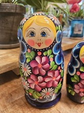 Poupée Russe Matriochka Cigogne Peinte A La Main