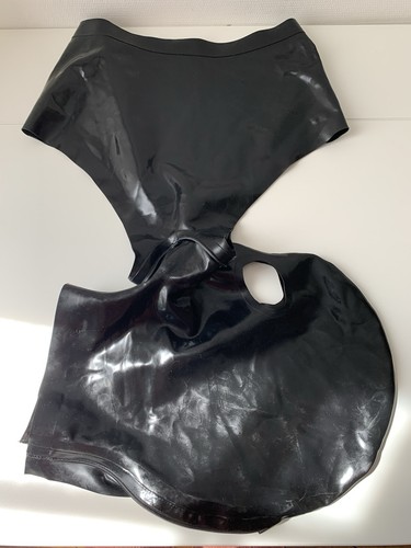 Latex panties with attached - latex,