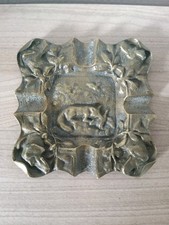 Cendrier Bronze Decor Chasse Faisant Dans La Guelle D'un Renard 4 Tete Chien...