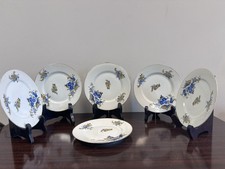 Lot of 6 Limoges Porcelain Flat Plates 