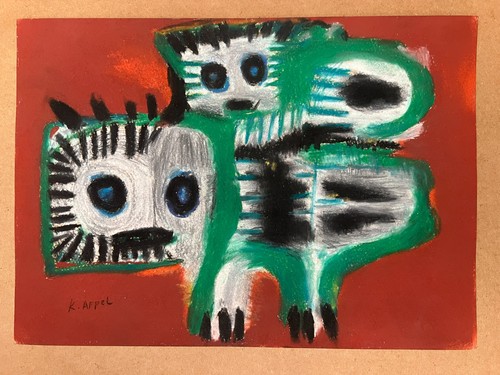 Dessin karel appel sur papier - dessin,
