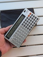 Casio programmable calculator FX-702P with carry case, working, Ext++ condition.