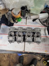 1986 Kawasaki Z750 Carburator Rack Oem Cleaned Upjetted For Exhaust Quad Carb