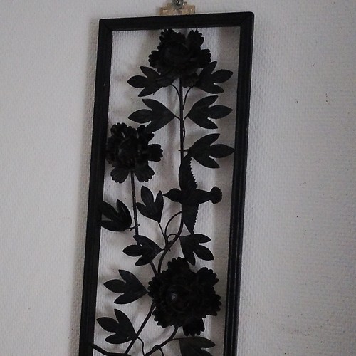 Art mural métal noir - , et