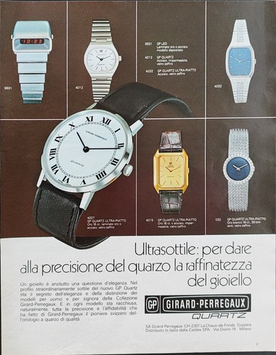 Girard perregaux publicité - gp,