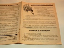 Leaflet truck LATIL tractor winch 1951 truck brochure brochure