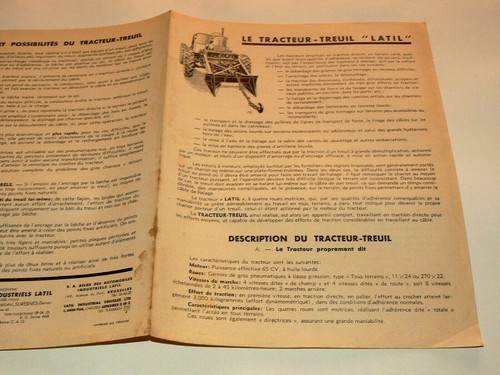 Prospectus camion latil - camion,