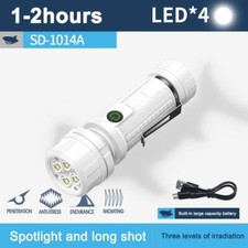 Lampe poche LED puissante torche rechargeable par USB projecteur d'extérieu Y1H5