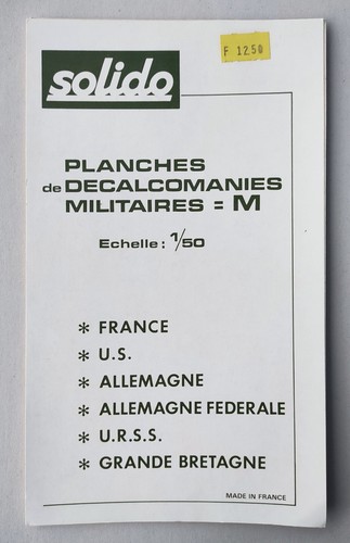 Solido set 4 planches de - -,