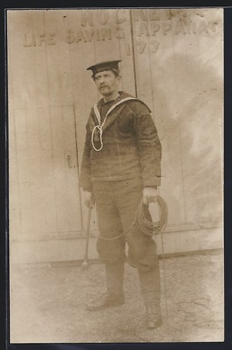 Photo postale marin avec corde - avec,