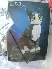 Chat briques de construction