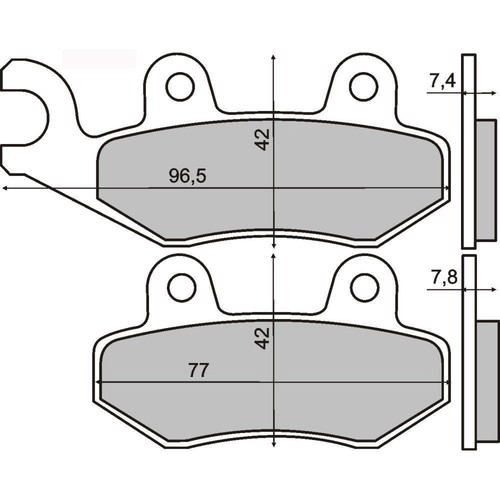 Plaquettes frein avant - plaquettes, de
