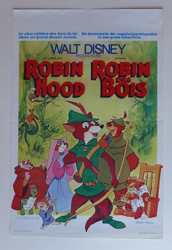Robin des bois disney affiche - bois,