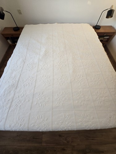 Boutis blanc coton - boutis,