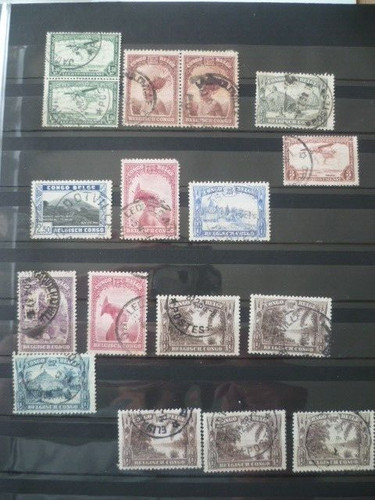 Lot timbre congo - timbre, belge