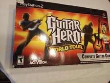 Playstation 2 Guitar Hero World Tour Complete Guitar Game Red Octane All New 