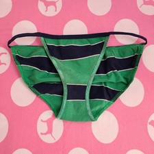 Rare VTG VS PINK Extra Low Rise Graphic Cotton String Bikini Panty Size M