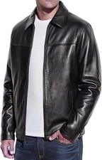 Veste en cuir pour hommes