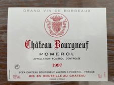 Étiquette Château Bourgneuf