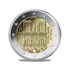 2 EURO FRANCE 2025 NOTRE DAME DE PARIS