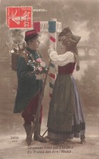 CP PATRIOTIQUE ALSATIENNE: THIS POST IS NOT IN ITS PLACE ... BORDER 53734