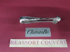 PINCE SUCRE CHRYSANTHÈME 13 CM CHRISTOFLE BEL ÉTAT MÉTAL ARGENTÉ 