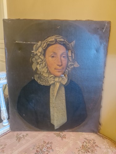 Peinture ancienne huile sur - huile,