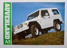 AUVERLAND A3 dealer sheet brochure - French - France