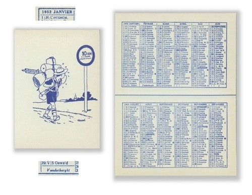 Herge tintin rare - tintin, calendrier