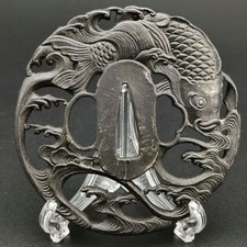 Épée japonaise Tsuba acier