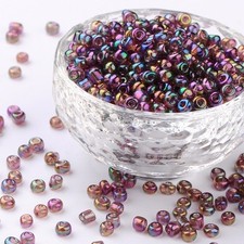 LOT DE 500 PERLES DE ROCAILLE
