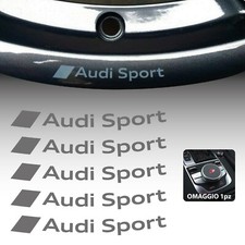 5 STICKER for AUDI SPORT S LINE WHEELS alloy wheel A3 A4 A5 A6 TT Q3 Q5 S3 S-line