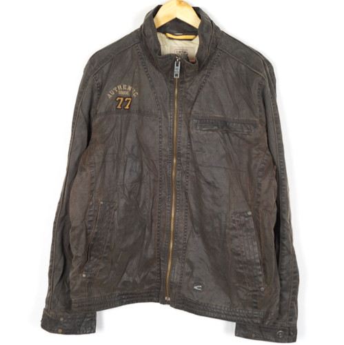 Veste motard homme camel - veste,