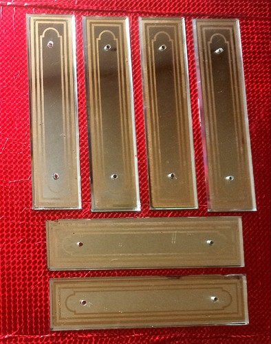Plaques porte verre - de, en