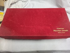 Perrier Jouet Hand Painted Floral Champagne Flutes Set of 4 With Original Box