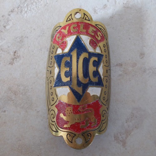Ancienne plaque vélo elce - plaque, de