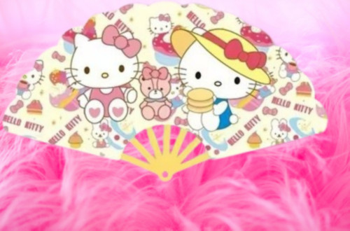éventail pliant hello kitty - Éventail,